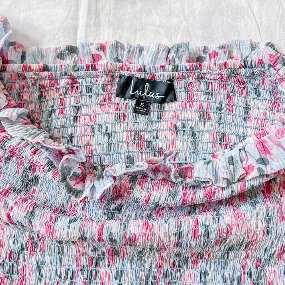 Lulu’s What A Joy Off-The-Shoulder Top (Size: S) - Picture 5 of 13